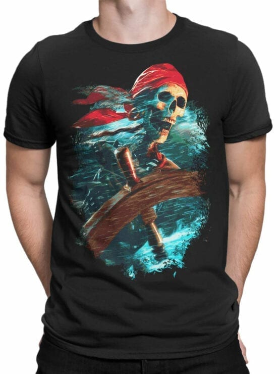 0068 Pirates of the Caribbean T Shirt Helmsman Front Man