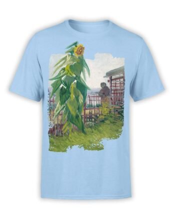 Van Gogh T-Shirt "Allotment with Sunflower". Mens Shirts.