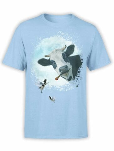 Cow T-Shirts "Go Vegan Bro". Mens Shirts.