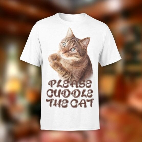 Cat T-Shirts "Cuddle the Cat". Shirts.