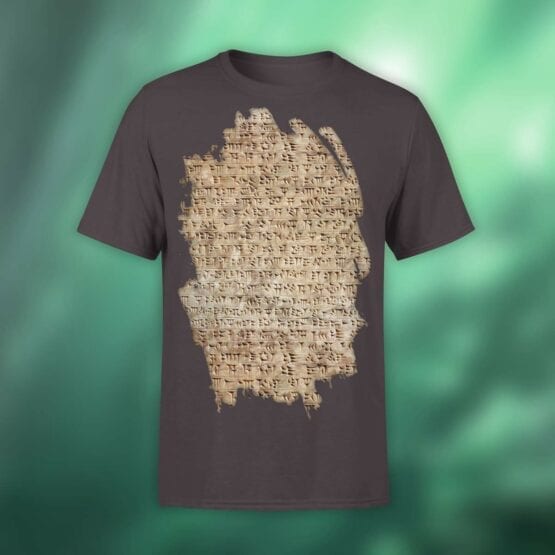 Archeology T-Shirts "Cuneiform". Mens Shirts.