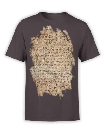 Archeology T-Shirts "Cuneiform". Mens Shirts.