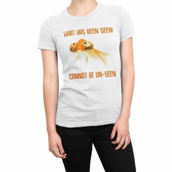 Funny T-Shirts "Fish". Womens Shirts.