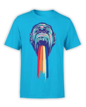 Gorilla T-Shirts "Gorilla Rainbow". Mens Shirts.