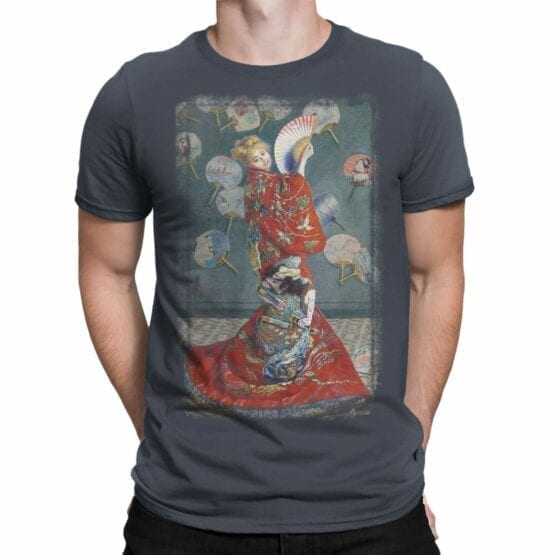 Art T-Shirts "Claude Monet. La Japonaise". Mens Shirts.