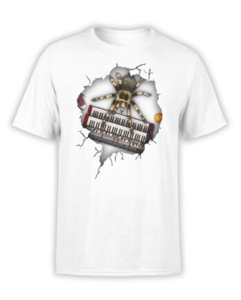 Funny Shirts "Musical Spider". Mens Shirts.