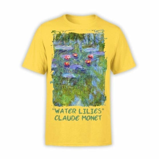 Art T-Shirts "Claude Monet. Water Lilies". Mens Shirts.