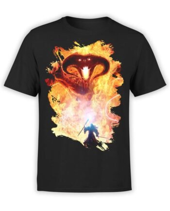 0126 Lord of the Rings T Shirt Barlog Front