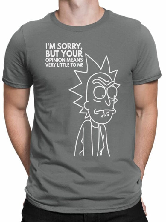 0141 Rick and Morty T Shirt Sorry Front Man