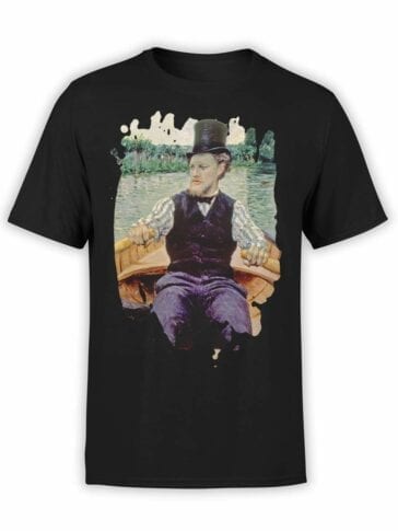 Art T-Shirts "Gustave Caillebotte. Boating Party". Mens Shirts.
