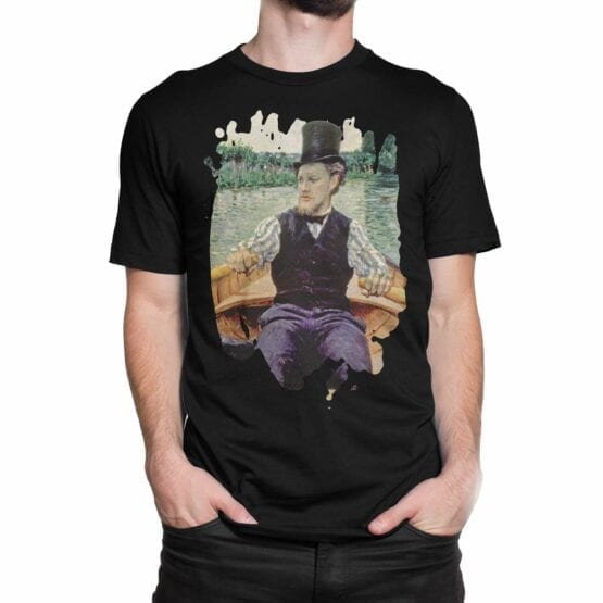 Art T-Shirts "Gustave Caillebotte. Boating Party". Mens Shirts.