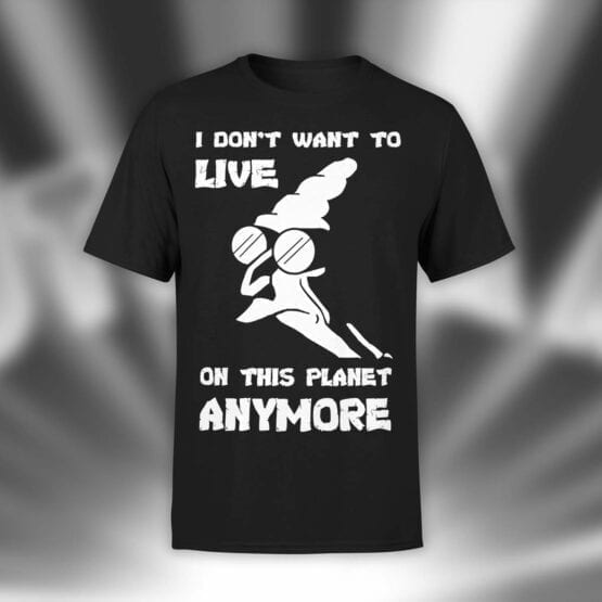 Futurama T-Shirts "Don't Want to Live". Shirts.