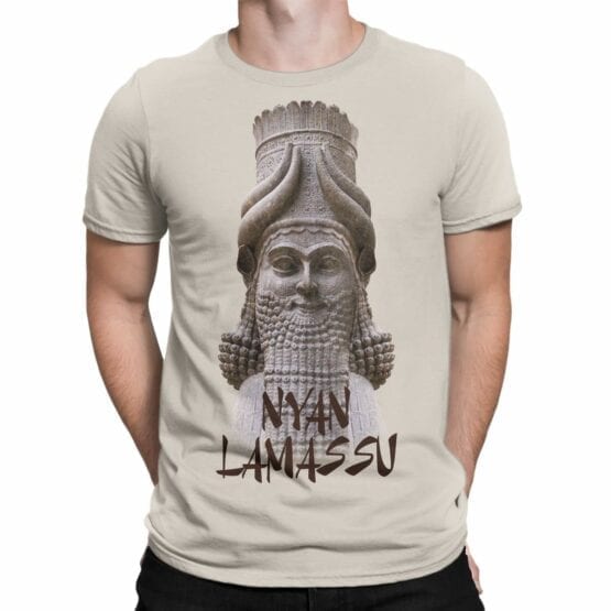 Cool T-Shirts "Nyan Lamassu". Mens Shirts.