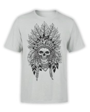 Skull T-Shirt "Indian". Mens Shirts.