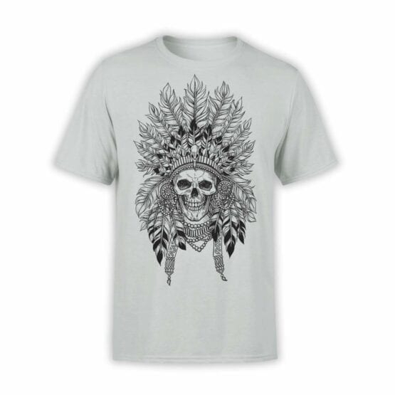 Skull T-Shirt "Indian". Mens Shirts.