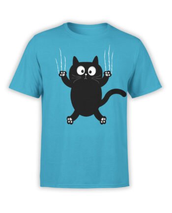 Cat T-Shirts "Cat On The Wall" funny t-shirts