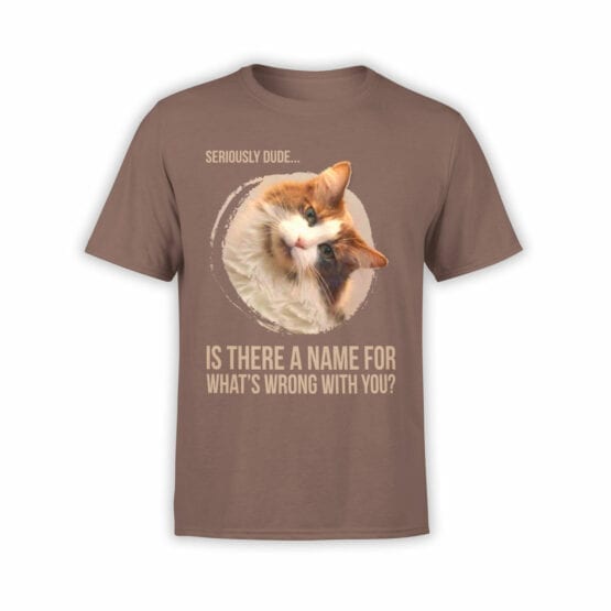 Funny T-Shirts "Seriously Dude" Cat T-Shirts