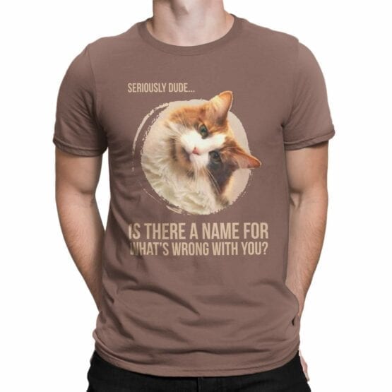 Funny T-Shirts "Seriously Dude" Cat T-Shirts