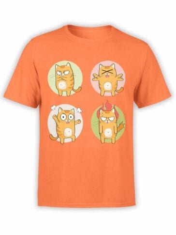 Cat T-Shirts "Emotional Cat" Funny T-Shirts