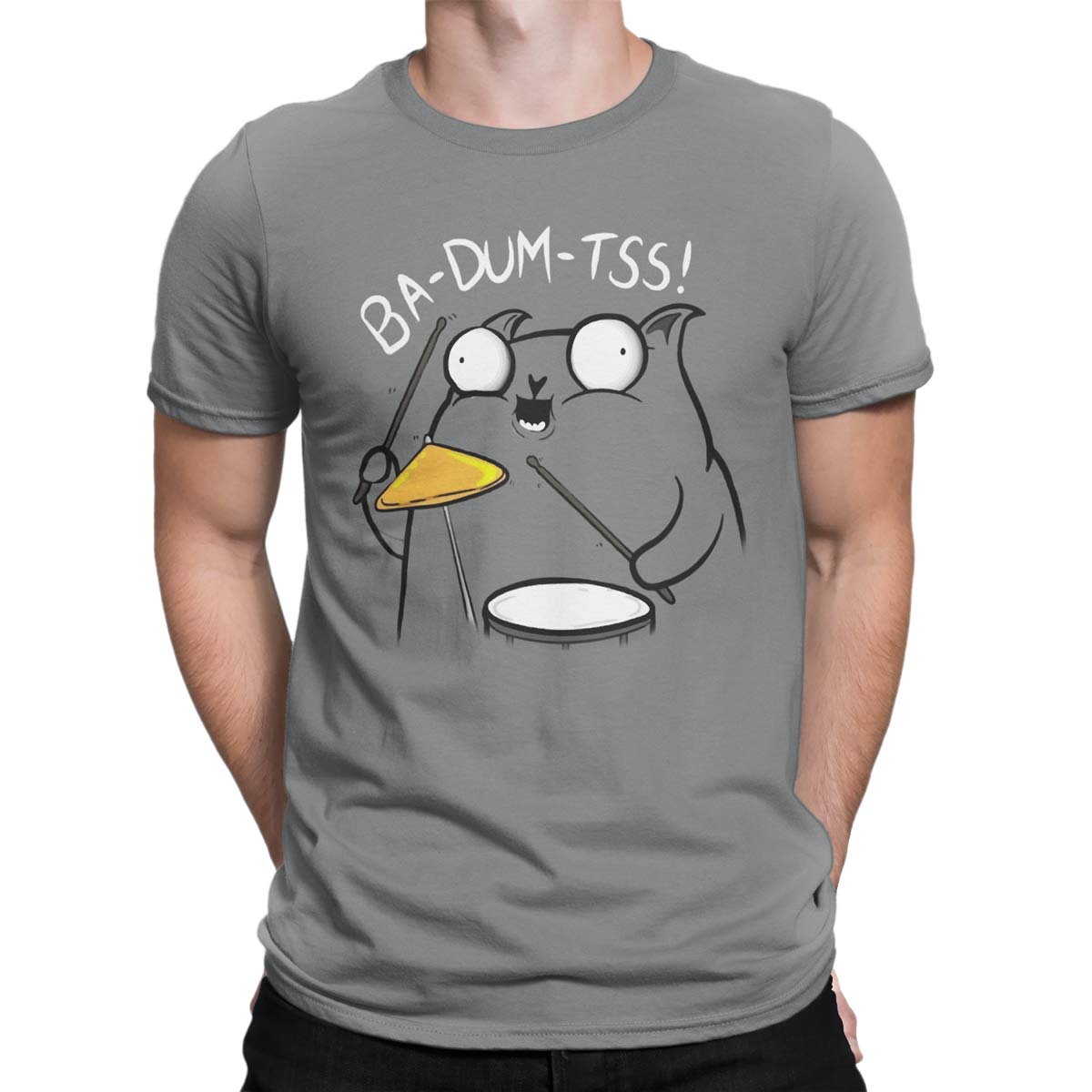 Funny T-Shirts. "Ba Dum Tss" Unisex T-Shirt. 100%
