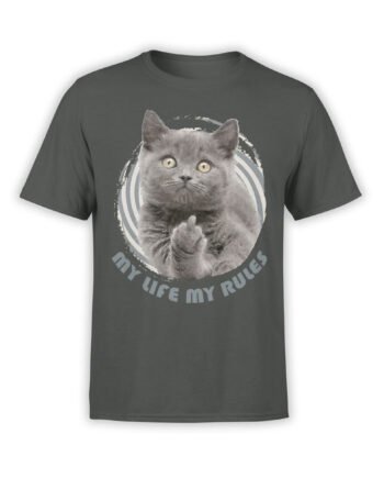 Cat T-Shirts "My Rules" Funny T-Shirts