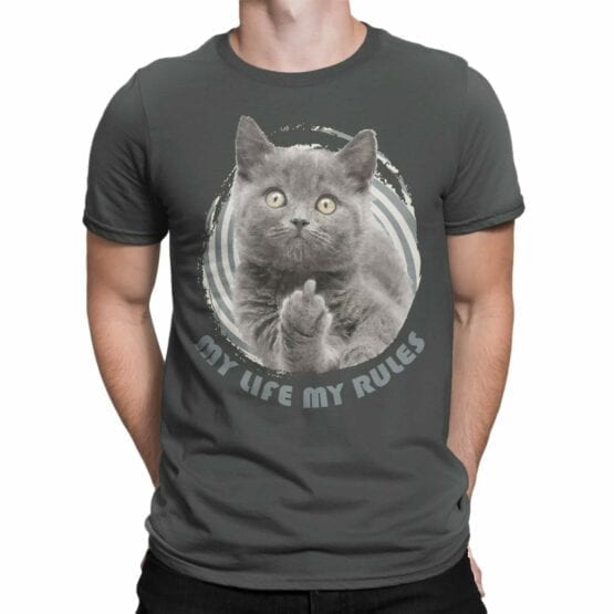 Cat T-Shirts "My Rules" Funny T-Shirts