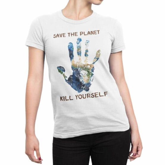 Funny T-Shirts "Save The Planet". Cool T-Shirts.