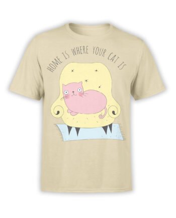 Cat T-Shirts "Home" Funny T-Shirts