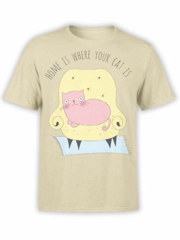 Cat T-Shirts "Home" Funny T-Shirts