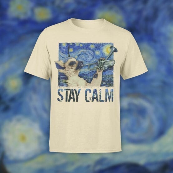 Funny T-Shirts "Calm". Cool T-Shirts.
