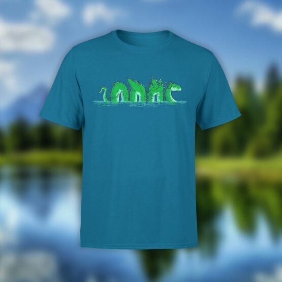Funny T-Shirts "Loch Ness". Cool T-Shirts.