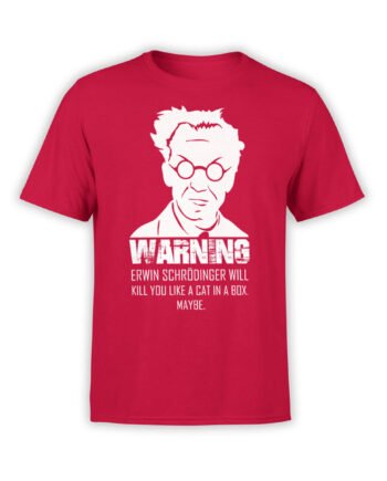Funny T-Shirts "Erwin Schrodinger". Cool T-Shirts.