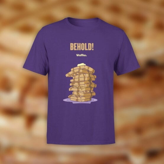 Funny T-Shirts "Waffles". Cool T-Shirts.