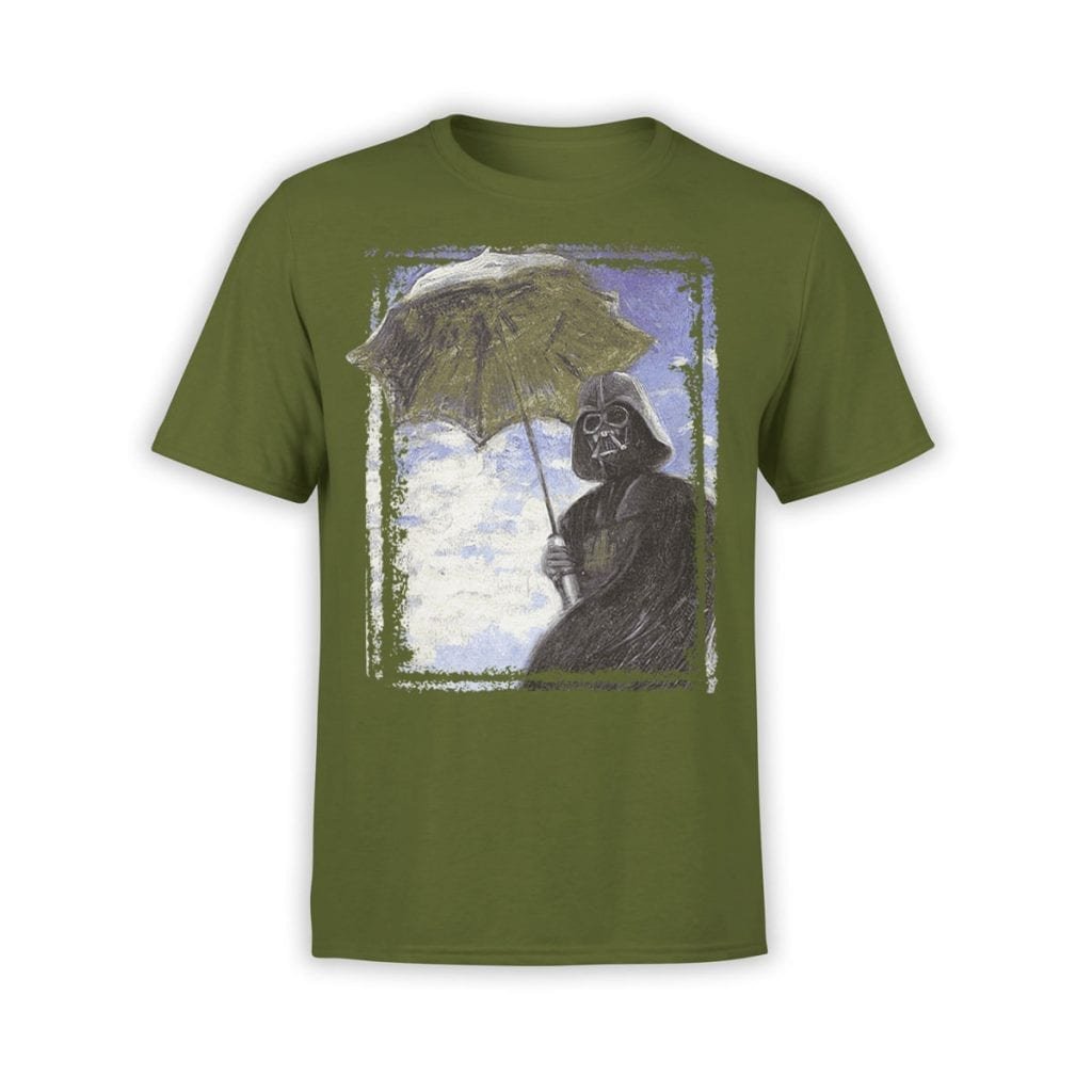 Cotton Soul Star Wars Mandalorian Grogu Baby Yoda Gradient - Camiseta Unisex, Color Blanco, Blanco, S