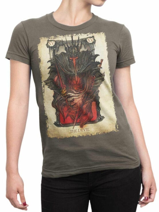 0389 Lord of the Rings T Shirt The Devil Front Woman
