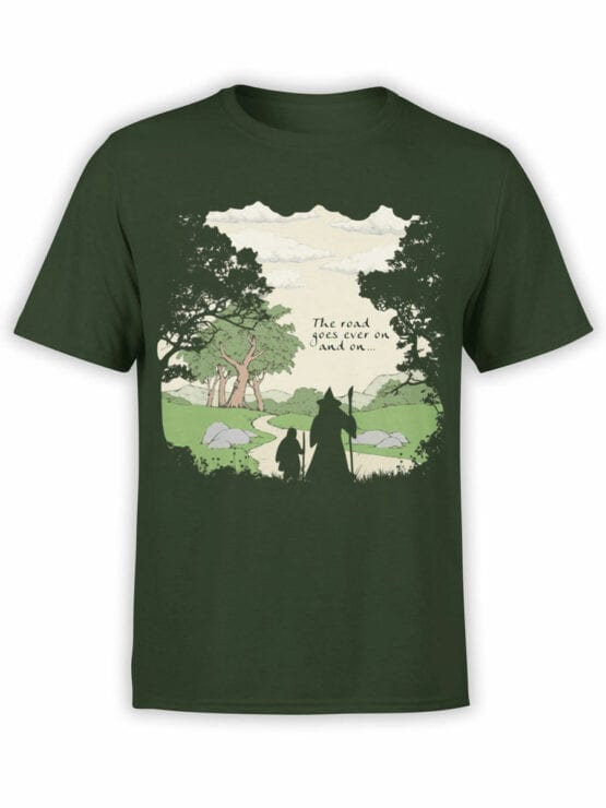 0392 Lord of the Rings T Shirt The Road Front