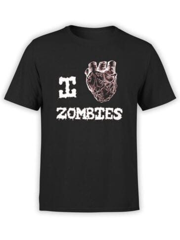 Horror T-Shirts "I Love Zombies". Cool Shirts.
