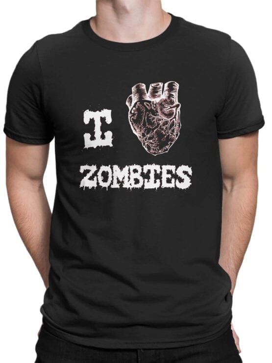 Horror T-Shirts "I Love Zombies". Cool Shirts.