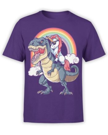 Funny T-Shirts "Unicorn and T-Rex"