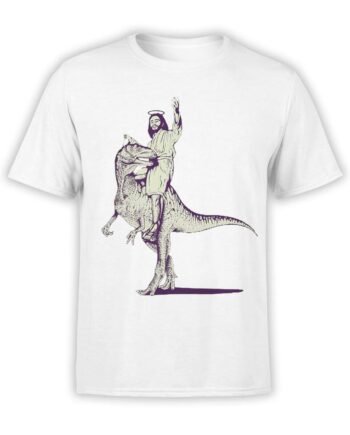 Funny T-Shirts "Jesus On The Raptor" Unisex