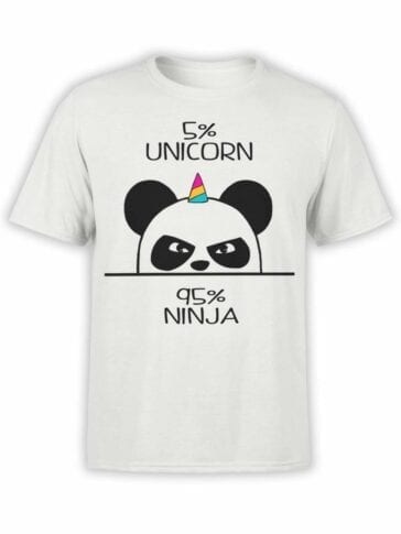 0473 Panda Shirt Unicorn Ninja_Front_Man