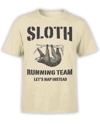 0477 Sloth Shirt Running Team