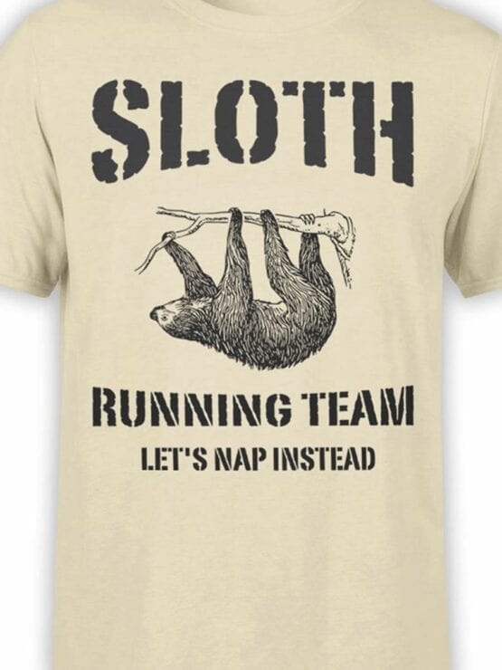 0477 Sloth Shirt Running Team