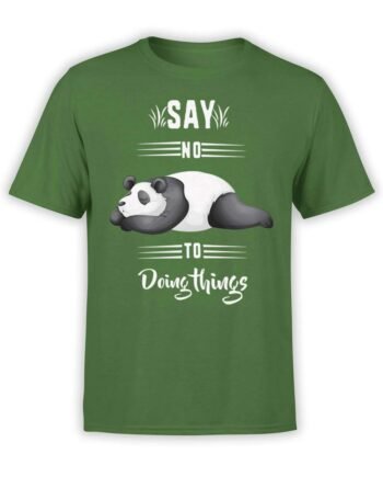 0520 Panda T-Shirt Say No