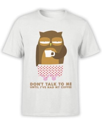 0532 Owl Shirt Coffee