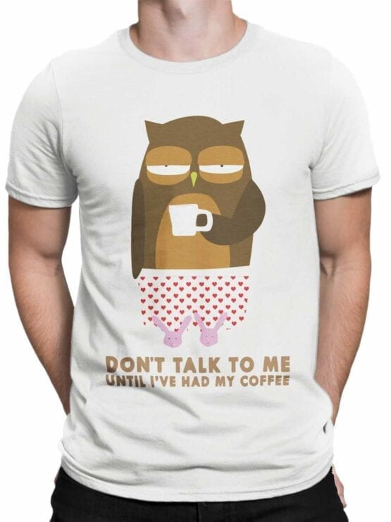0532 Owl Shirt Coffee