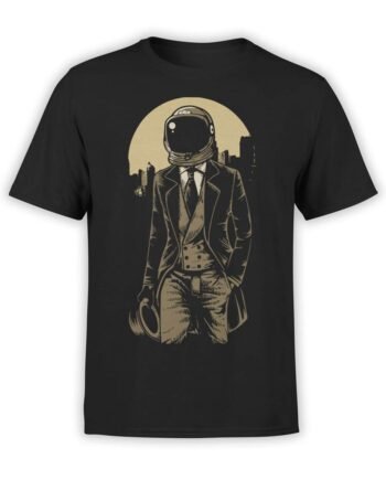 0538 Vintage T-Shirts Astronaut Gentleman