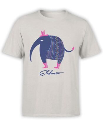 0567 Elephant Shirt Elephanto_Front Silver