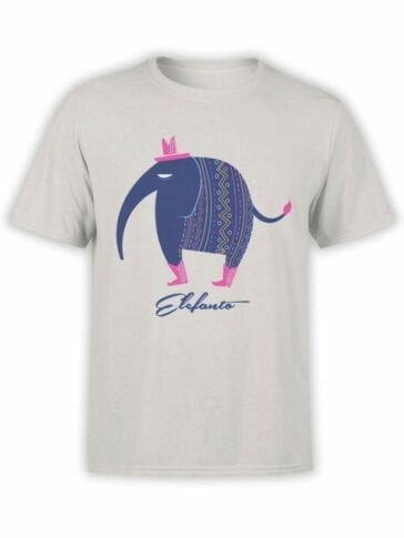 0567 Elephant Shirt Elephanto_Front Silver