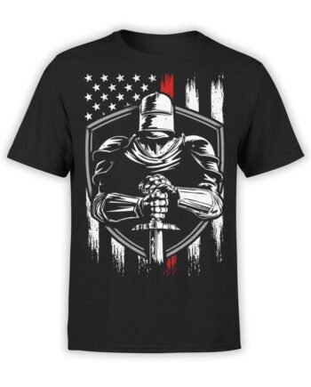 0574 Knight T-Shirt Patriotic Knight_Front